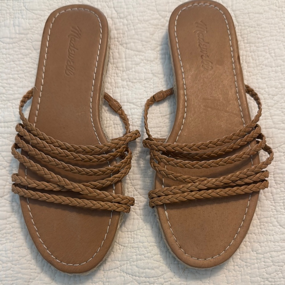 Madewell Women's Tan Braided Sandals